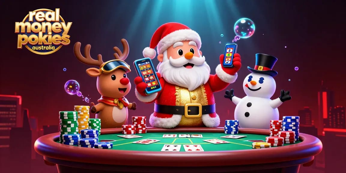 Experience excitement with real money online pokies Australia featuring vibrant characters and dynamic casino elements.